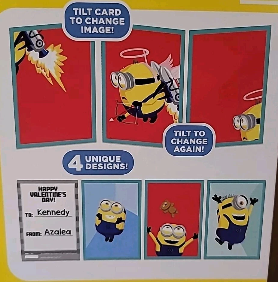 Minions 16 Lenticular Mini Cards Zooming Action Kids Party Loot Bag Fillers New - Image 4 of 4