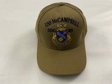 USS McCAMPBELL DDG 85 The Corps US BEIGE Baseball Cap One Size