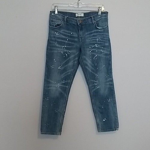 Mango Nancy slim cropped Distressed and 