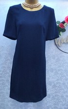 New Marks & Spencer Size 6 Regular Length Navy Shift Work Office Dress M&S L 38”