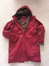 Ladies Jack Murphy Size 8 Burgundy Red Cotswold Waterproof Jacket Short Coat Vgc
