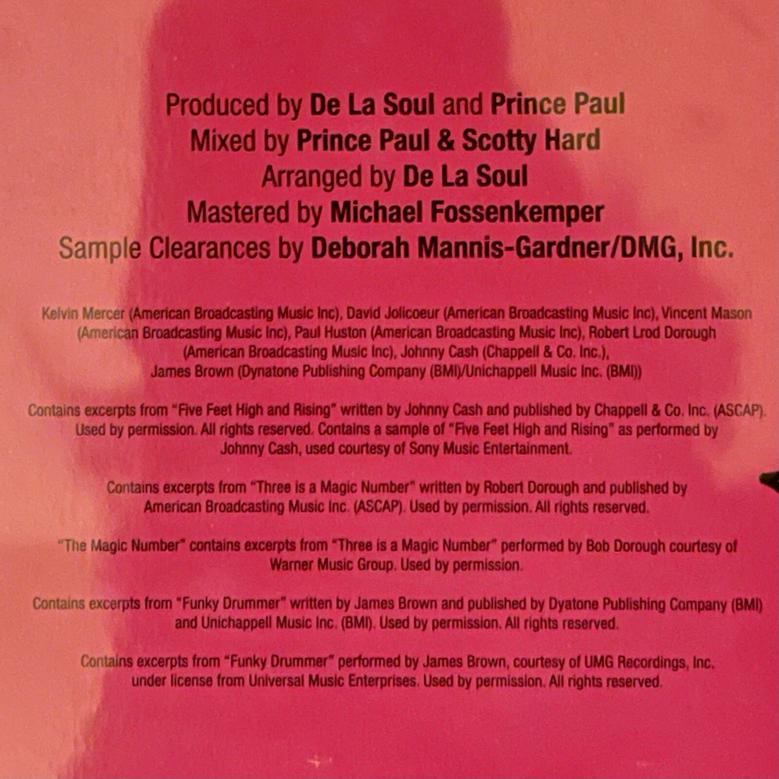 De La Soul The Magic Number Vinyl 7” Record SOLD-OUT New Mint Sealed Pristine