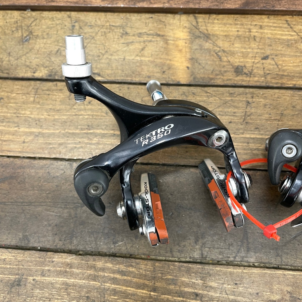 Tektro R350 Brake Caliper Side Pull Dual Pivot Recessed Black Road