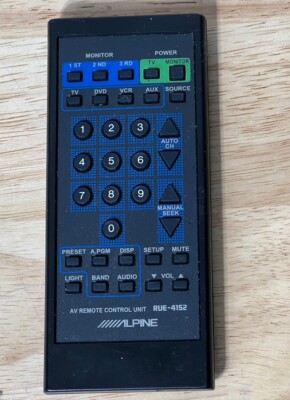 Original Alpine RUE-4152 Remote Control 
