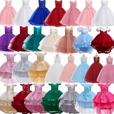 Christmas Princess Kids Tutu Dress Flower Girls Wedding Pageant Birthday Dresses