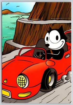 Postcard Felix the Cat and Friends Anthropomorphic Cat Cartoon