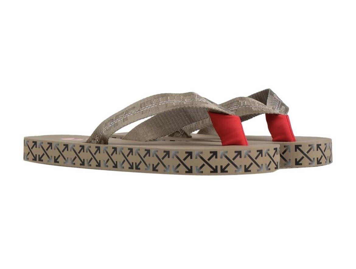 ★季節に最適快適!OFF-WHITE INDUSTRIAL BELT FLIP FLOP New Off-White Virgil Abloh Industrial Belt Flip Flop Men's