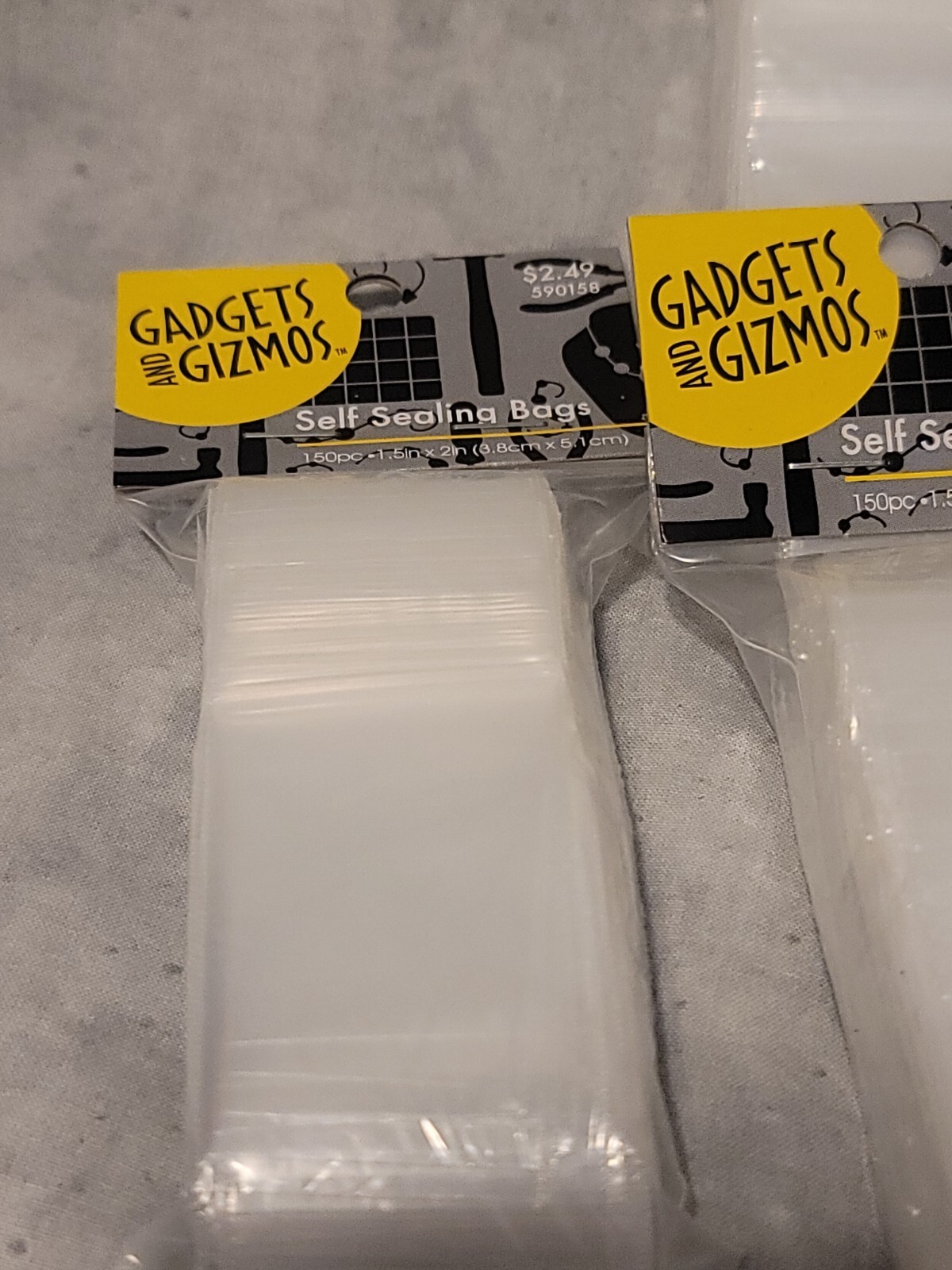 Gadgets & Gizmos Self Sealing Mini Storage Bags Clear Zipper Jewelry