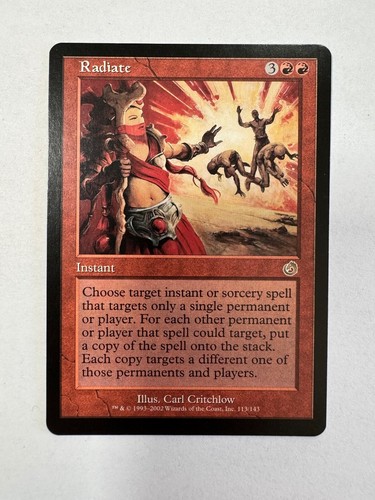 MTG Radiate - Torment #113 2002 Magic: The Gathering WOTC NM Near Mint