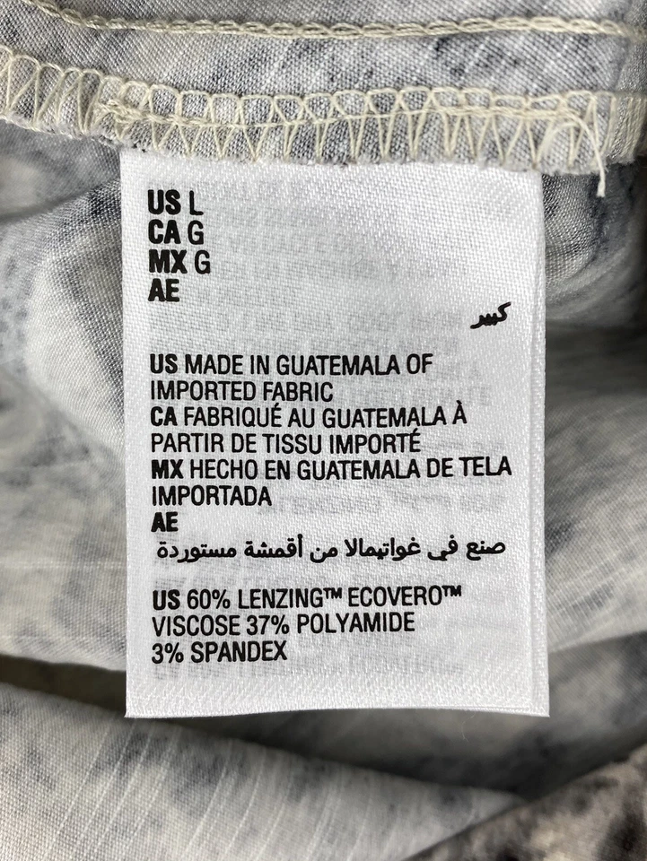 Saia feminina INC EARTH cinza branca elástica cintura estampa de cobra linha A tamanho grande - Imagem 4 de 4