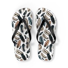 Feather Flip Flops