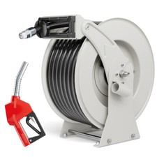 3/4 in 66 ft Retractable Fuel Hose Reel Rubber Hose Heavy Duty Professional