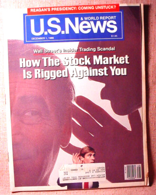 U.S. News & World Report December 1, 1986 Original Issue Magazine - Wall Street
