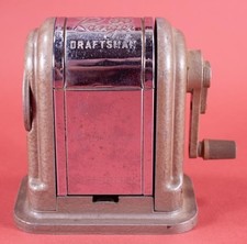 Vtg Boston 55 Draftman Pencil Sharpener 6 Hole USA Used