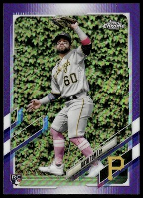 2021 Topps Chrome Update #USC7 Ka'ai Tom RC Rookie Purple Refractor Pirates