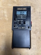 Gold line ZM1P Impedance Meter Overload Protection Calculated Watts Tone Generat