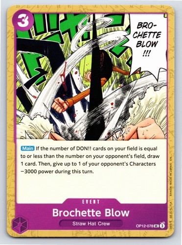 Brochette Blow OP12-078 Legacy of the Master Uncommon One Piece TCG