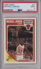Michael Jordan 1989 Fleer PSA 9 Mint Graded Card Chicago Bulls HOF #21