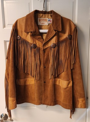 Schott ショット スエードレザーフリンジウエスタンジャケット 42サイズ 古着 70s Rancher by Schott Bros フリンジ ウエスタン 本革