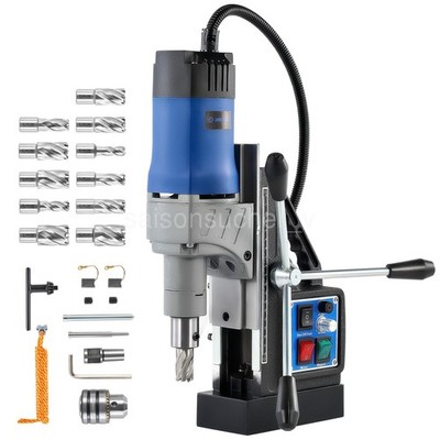 ZELCAN Magnetbohrmaschine 1550W 13900N Reversiebel Bohrmaschine Tischbohrmaschin