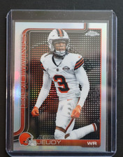 2025 Topps Chrome Football Jerry Jeudy Lightboard Team Logo SSP