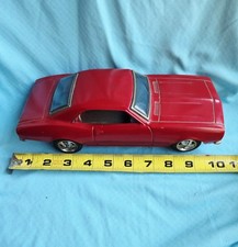 VINTAGE 1960S TIN LITHO RED CHEVY CAMARO SS BATTERY TOY CAR 10" COLLECTIBLE WORK