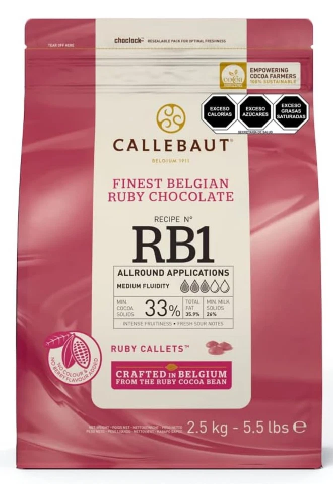 Ruby chocolate bar 3D Bubbles design Handcrafted chocolate from Belgium 100g. - Image 4 of 4