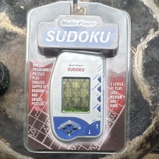 Sudoku Multi-Player Handheld Electronic Game, 999 Puzzles, 3 Levels, Timer, Demo