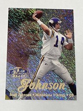 1998 Flair Showcase Football Row 1 (Grace) - Brad Johnson - Minnesota Vikings