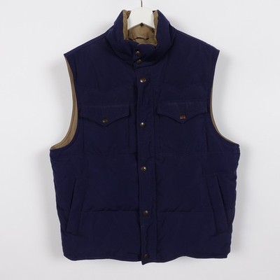 Vintage 90s Polo Ralph Lauren Down Reversible Puffer Vest Size