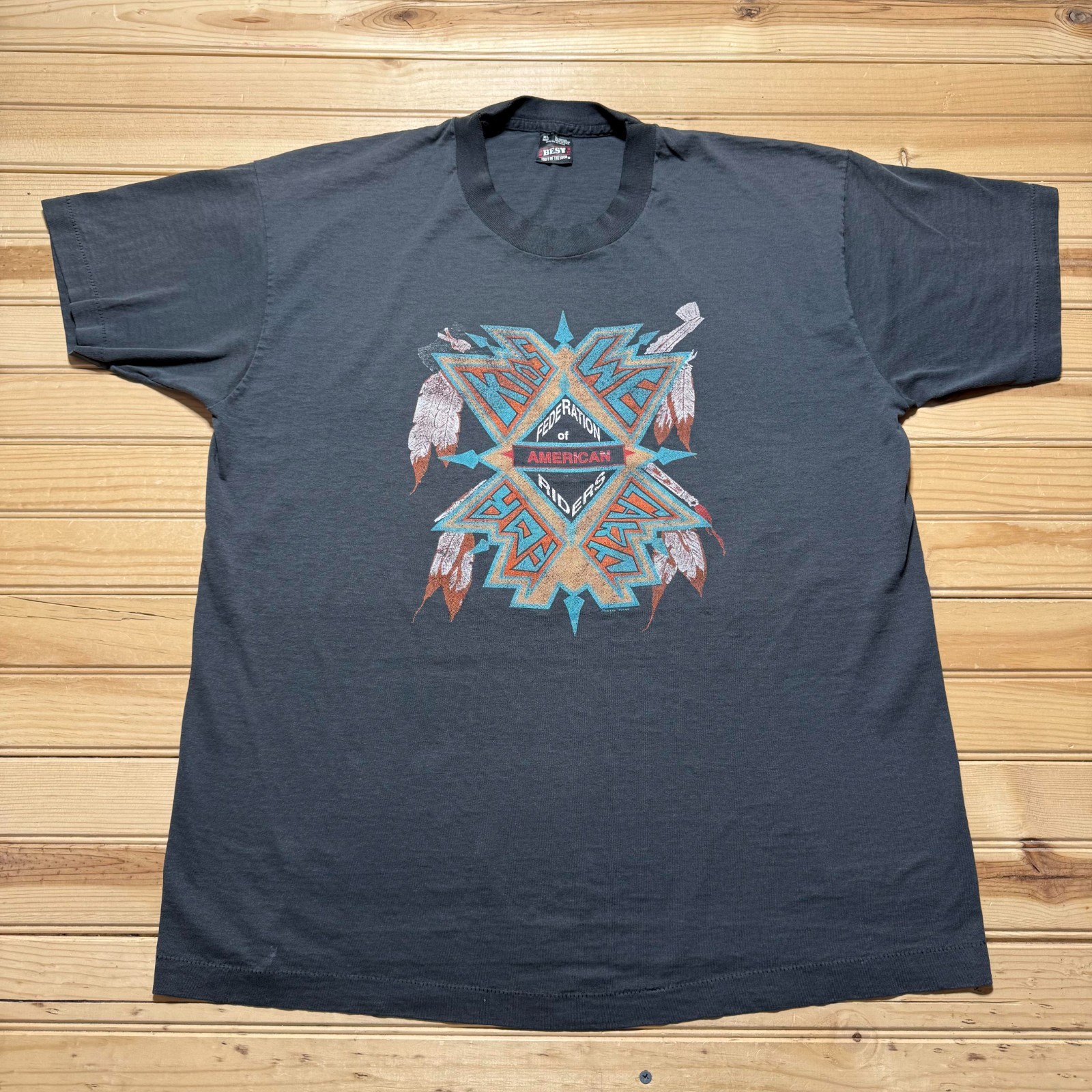 Vintage 90s 1995 American Federation Of Riders Cincinnati Ohio USA Shirt Size XL