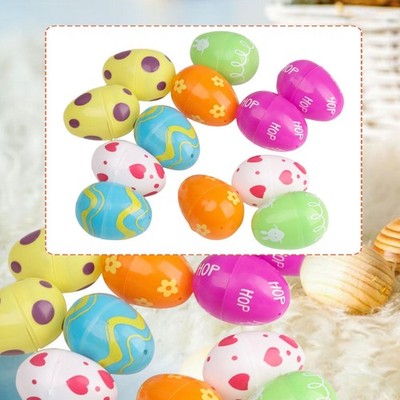 12x befüllbare Ostereier Motto Party Gastgeschenke leer hell Eierschale Osterkorb