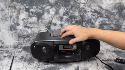 Panasonic RX-D55 Boombox W/ Remote Tape Cassette Radio CD