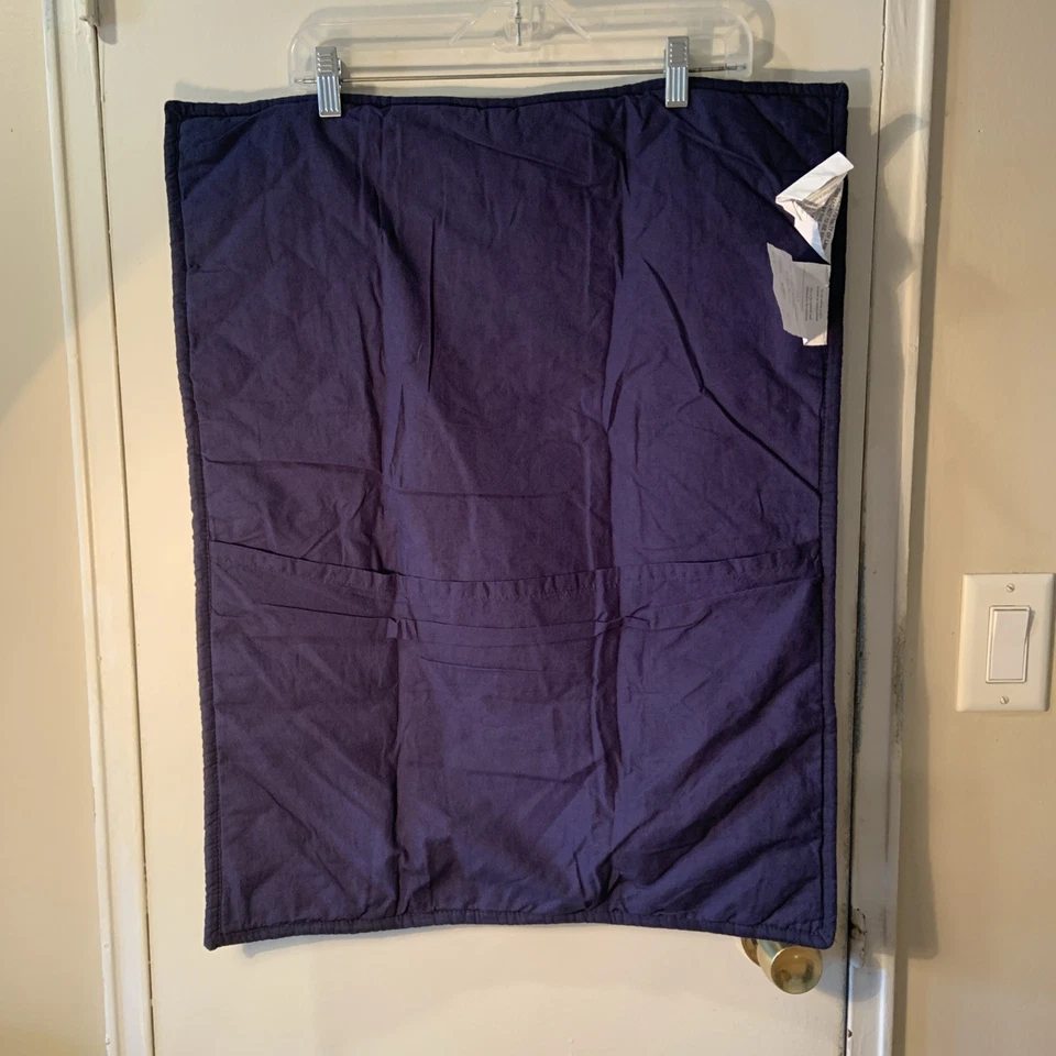 Pottery Barn Teen Quilted Red, Blue & Gray Shevron Striped Standard Sham - Image 4 of 4