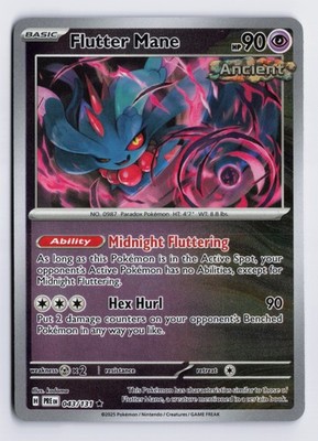 Flutter Mane - PRE #043/131 SV: Prismatic Evolutions Reverse Holo NM