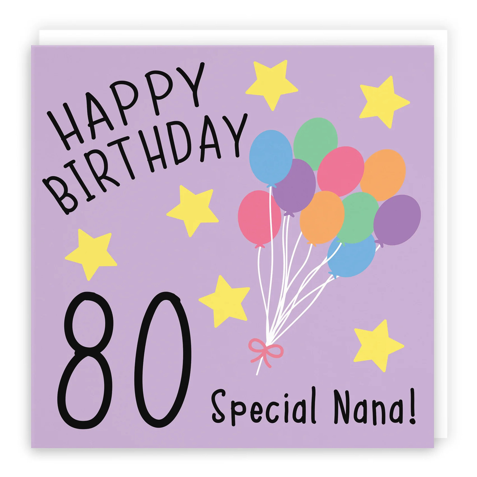 80th Nana Birthday Card Original
