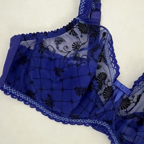 Vanity Fair European Collection Women's 40C Bra Blue Black Underwire NWT - Picture 3 of 8
