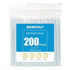 Clear Hot Glue Sticks 4" x 0.27" (200 Pcs) for DIY Crafting Projects 0.13 per gallon