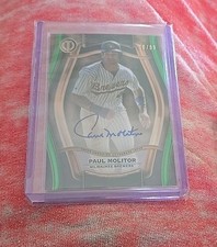 2025 Topps Tribute Paul Molitor on card autograph auto 10/99 BREWERS 