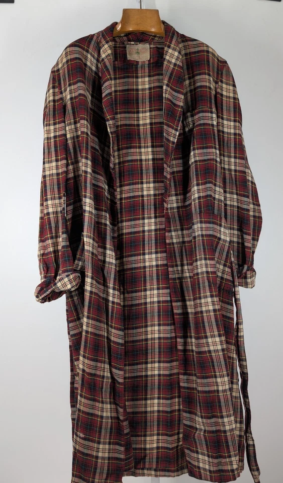 Bata State O Maine De Colección Años 40 50 Viyella Reino Unido MacHugh Tartán Sarga Cinturón Cuello Chal OS Foto 4 de 4