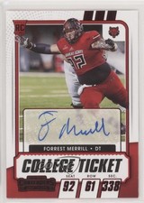 2021 Contenders Draft Picks College Game Ticket Red Forrest Merrill Auto 0kr5