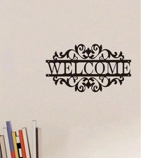 7.87"x13.78" Vintage Welcome Sign For Front Door, Rustic Metal Wall Art
