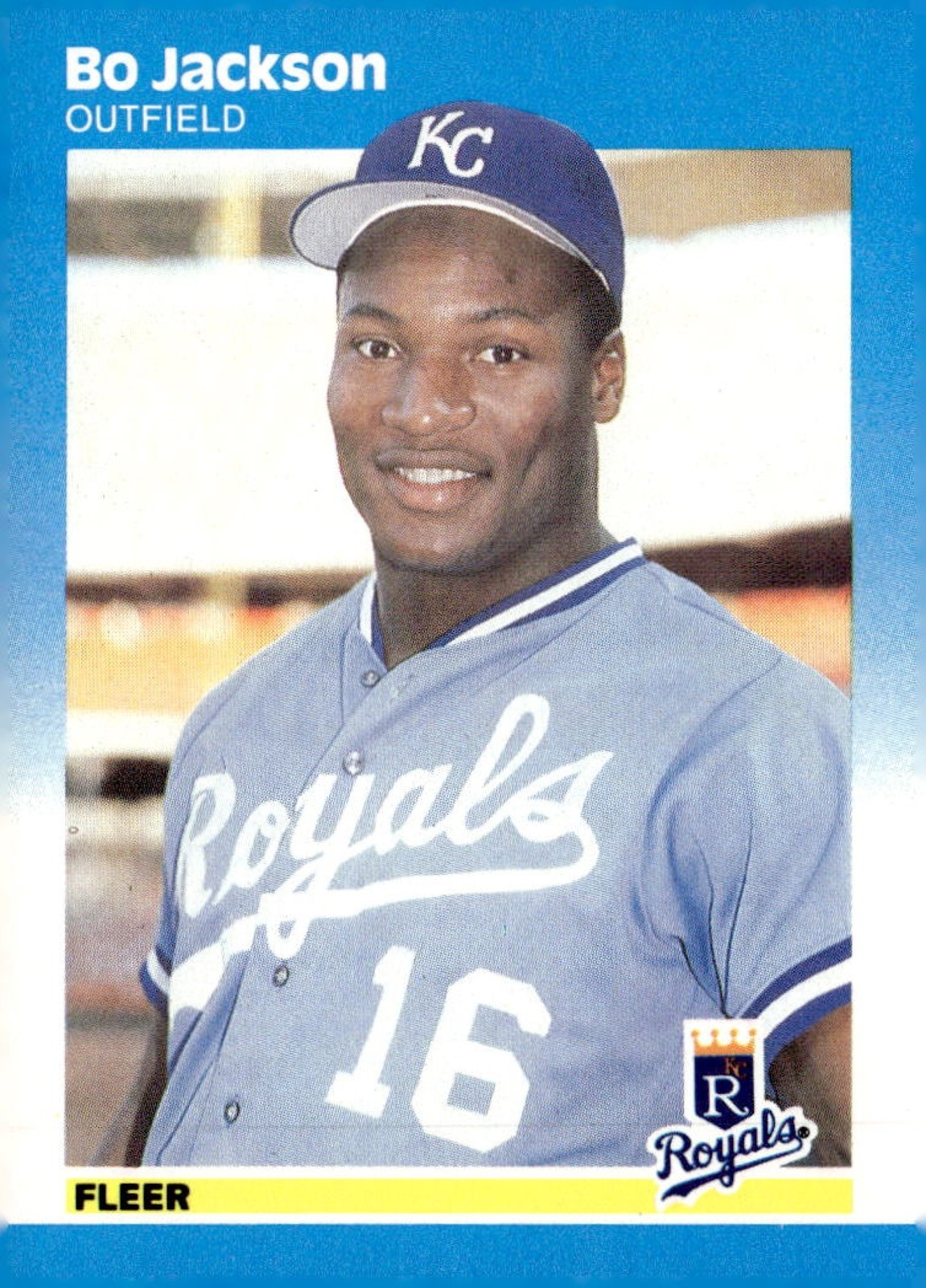 BO JACKSON 1987 FLEER RC ROYALS QQ