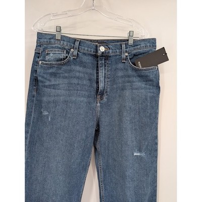NWT Women's Hudson remi high rise straight crop sz 32 blue jeans