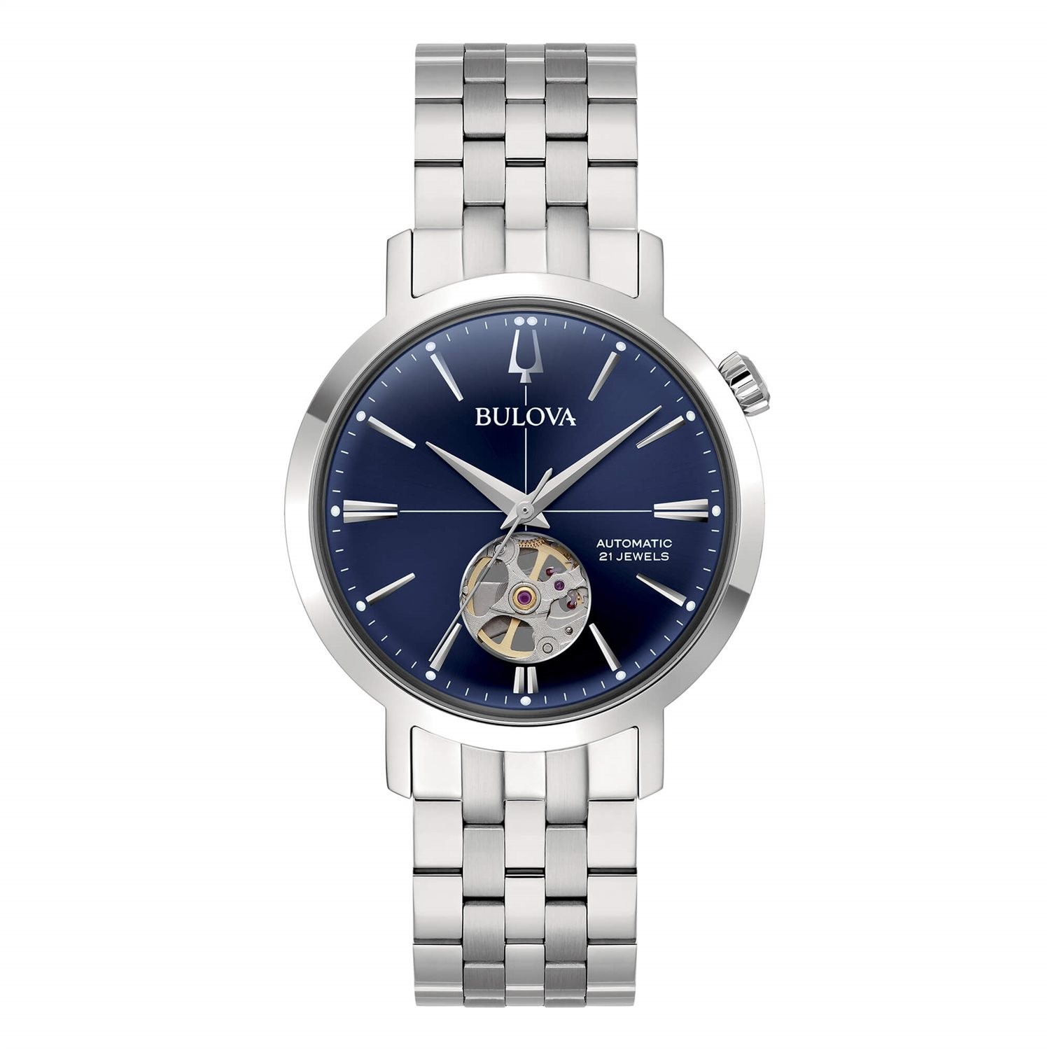 Bulova Aerojet 96A320 montre automatique en acier de prestige cadran soleillé