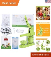 Button Maker Machine 58Mm 2.25 In Installation-Free, DIY Button Pin Badge M...