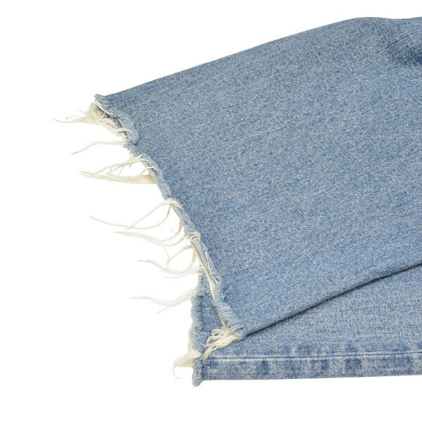 Ameri Overlap Fake Denim Cut-Off Pants 0292084004… - image 7