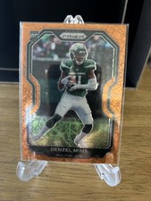 DENZEL MIMS 2020 Panini Prizm RC Rookie ORANGE LAZER #355 Baylor JETS