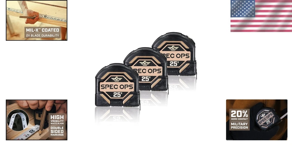 Non-Magnetic 25' Tape Measure Collection - Image 2 of 4