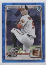 2020 Bowman Chrome Draft Sapphire Edition Carter Baumler #BD-117 4k8